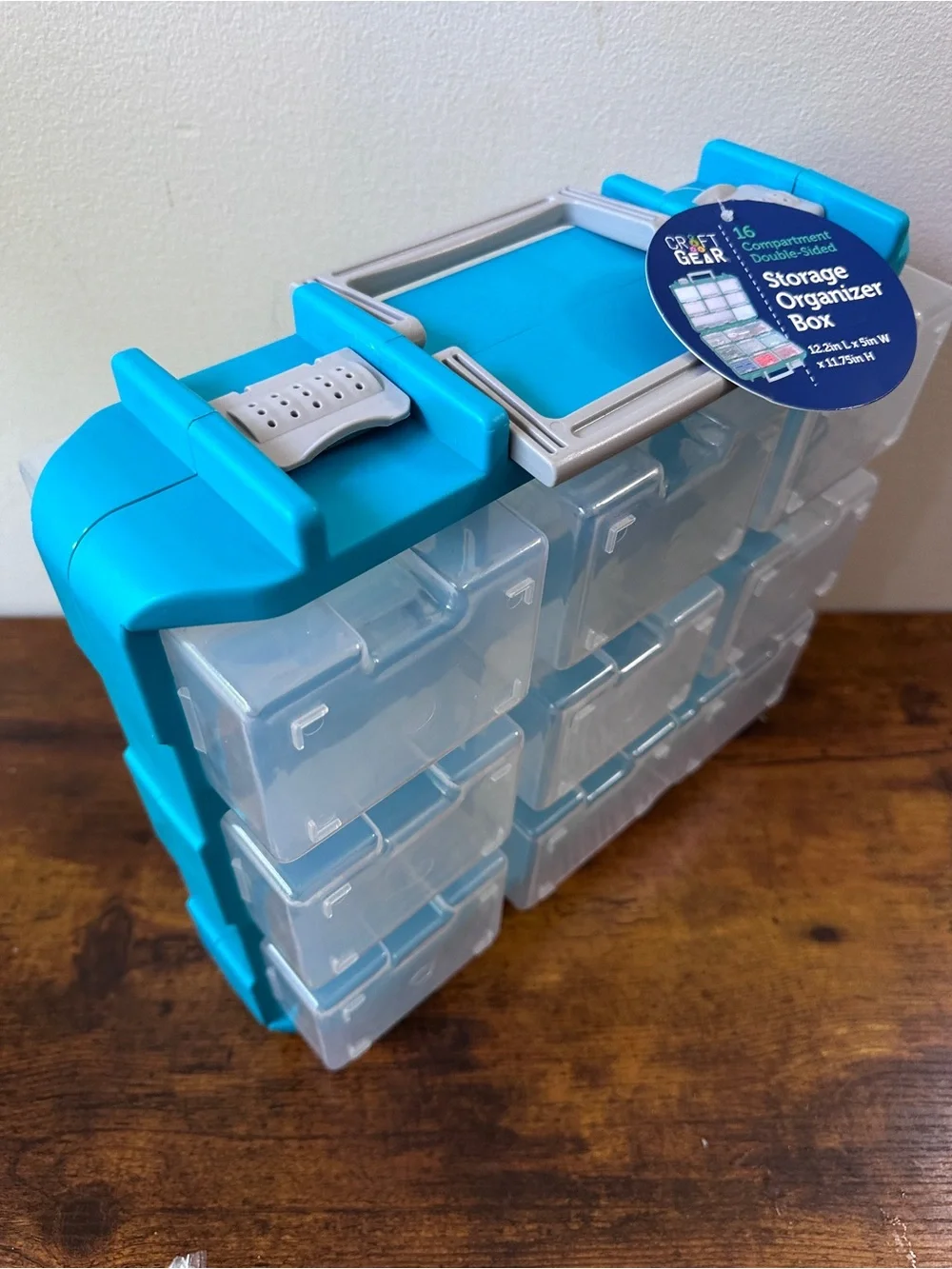 Modular 9-Drawer Plastic Storage Organizer - Turquoise